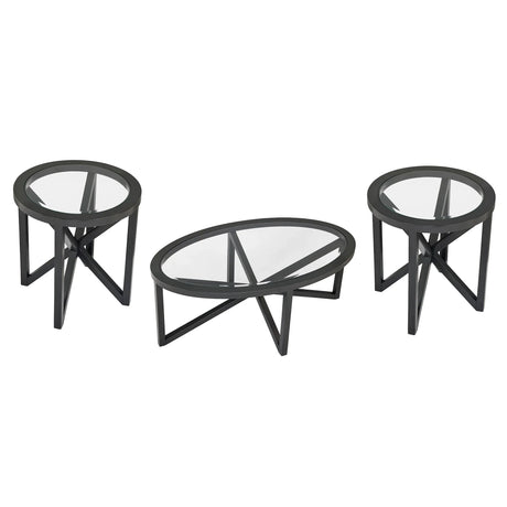 Modern Round Tempered Glass Wood Base Coffee Table - Omega Lifestyles