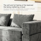 Memory Foam Convertible Sofa Bed With Chenille Upholstery - Omega Lifestyles