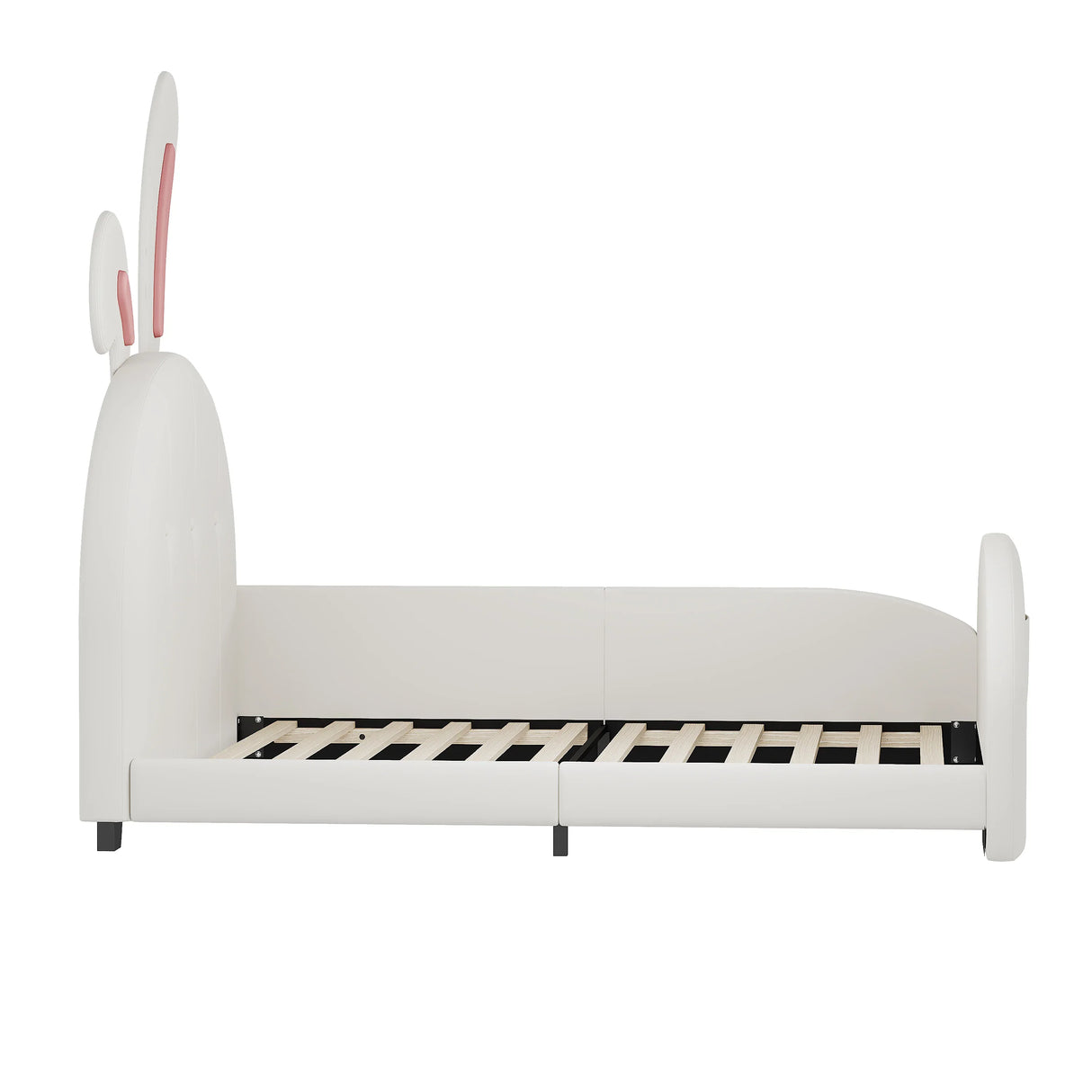 Twin Upholstered Rabbit-Shape Princess Platform Bed - Omega Lifestyles