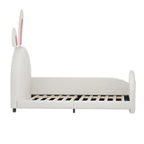 Twin Upholstered Rabbit-Shape Princess Platform Bed - Omega Lifestyles