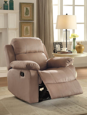 Brown Microfiber Pillow Top Recliner Chair - Omega Lifestyles