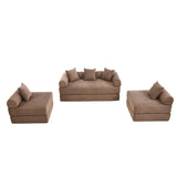 Convertible Folding Corduroy Memory Foam Sofa Bed - Omega Lifestyles