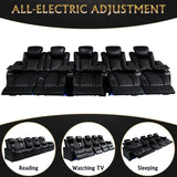 Top-Grain Nappa Genuine Leather Power Recliner With LED Lighting - Omega Lifestyles