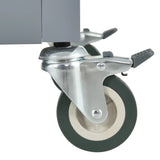 Kitchen Island Cart Solid Wood Top Four Door Cabinet - Omega Lifestyles