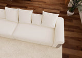 Oversized Modular Sectional Sofa With Chenille Fabric Cushions - Omega Lifestyles