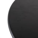 Industrial Black Iron Stowable Side Table With Seating Set - Omega Lifestyles