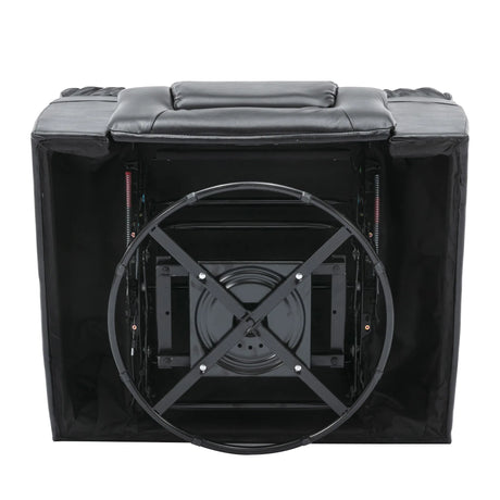 Manual Rocking 360-Degree Swivel Recliner Chair With PU Upholstery - Omega Lifestyles