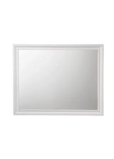 White Frame Full-Length Wall Mirror With Wood Frame - Omega Lifestyles
