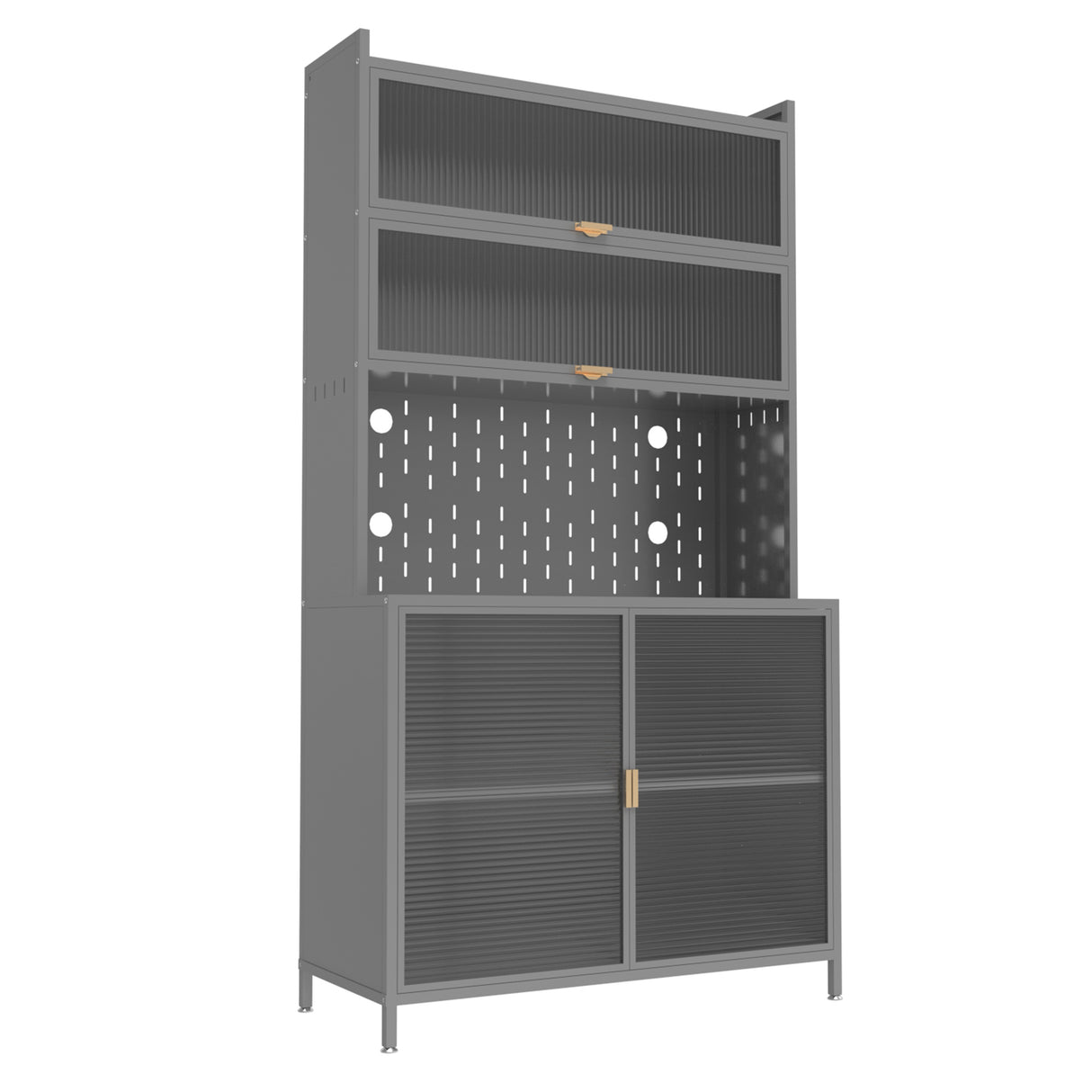 73-Inch 6-Tier Adjustable Steel Pantry Cabinet