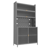 73-Inch 6-Tier Adjustable Steel Pantry Cabinet