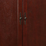 Cherry Wood Traditional Double Door Armoire Storage Cabinet - Omega Lifestyles