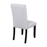 5-Piece Round Solid Wood Dining Table Set With Upholstered Chairs - Omega Lifestyles