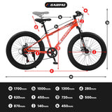 24-Inch Fat Tire Mountain Bike With Shimano Gearing - Omega Lifestyles