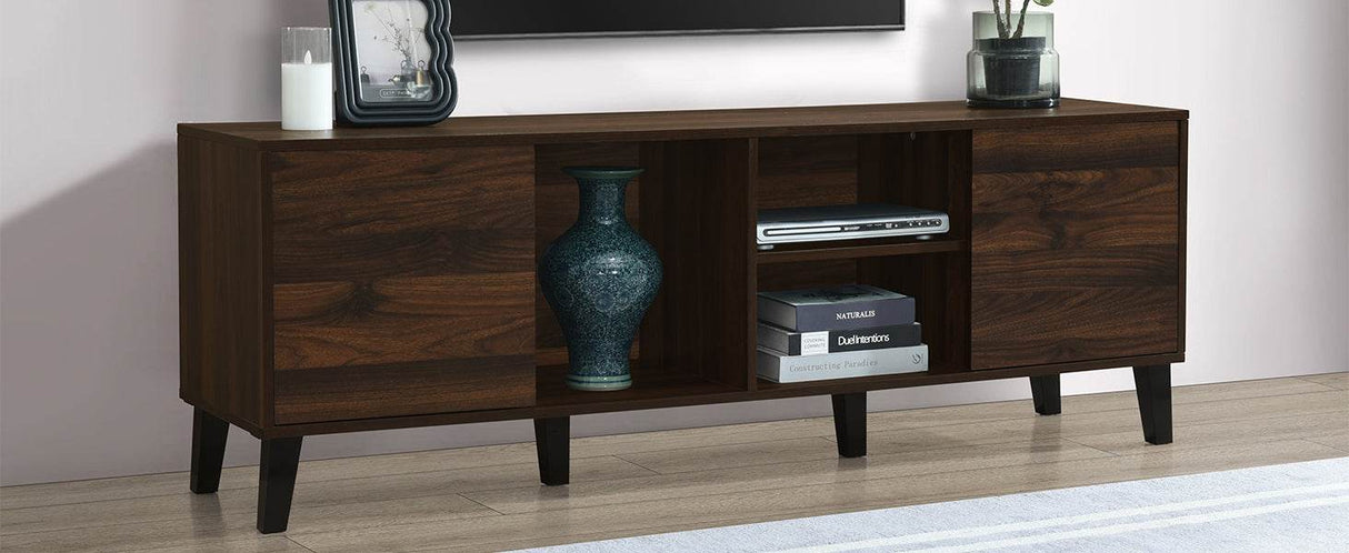 Mid Century Retro Particle Board TV Stand Console - Omega Lifestyles