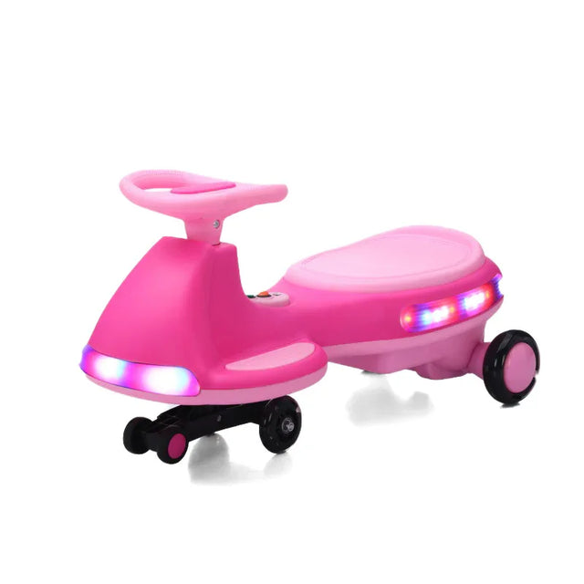 12V Electric Kids Wiggle Car With Bluetooth Lights - Omega Lifestyles