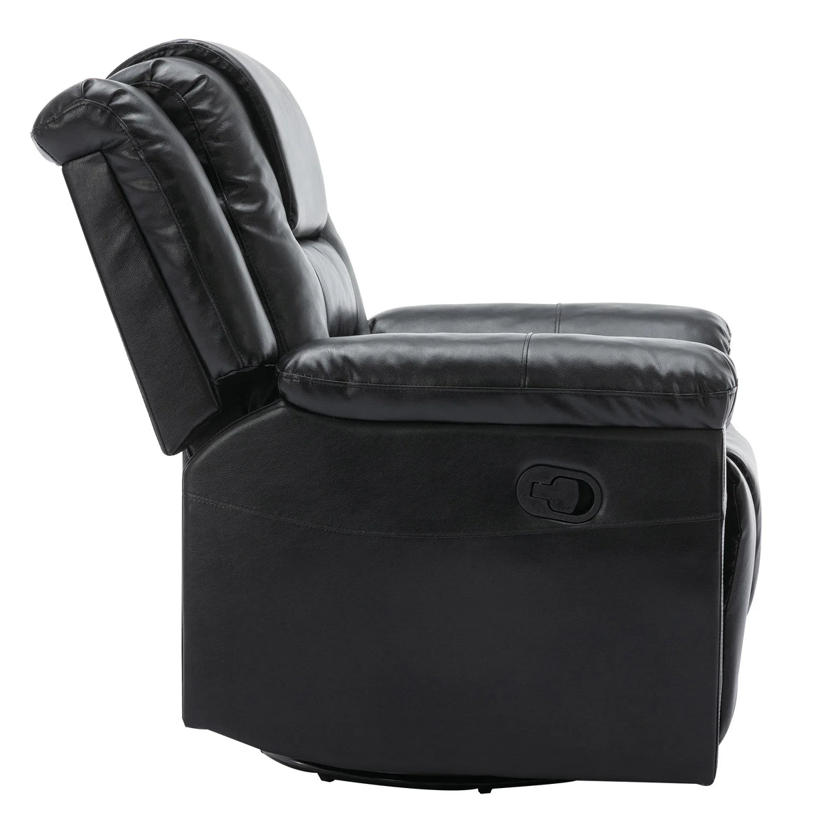 Manual Rocking 360-Degree Swivel Recliner Chair With PU Upholstery - Omega Lifestyles
