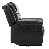 Manual Rocking 360-Degree Swivel Recliner Chair With PU Upholstery - Omega Lifestyles