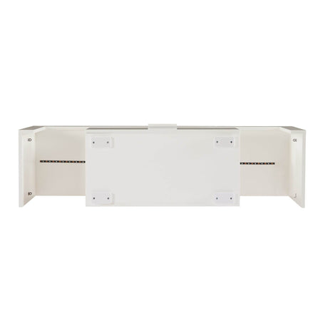 Modern White LED Backlit Particle Board TV Console - Sleep Galleria