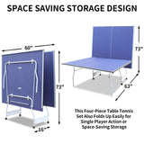 Competition Grade Foldable Indoor Table Tennis Table Set - Omega Lifestyles