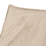 Velveteen Oversized Foam Filled Taupe Bean Bag Chair - Omega Lifestyles