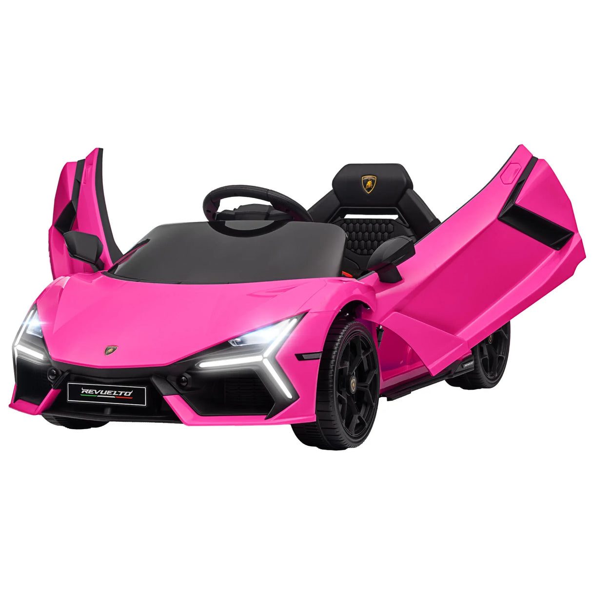 12V Licensed Lamborghini Kids Electric Ride-On Car Pink - Omega Lifestyles