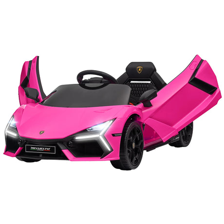 12V Licensed Lamborghini Kids Electric Ride-On Car Pink - Omega Lifestyles