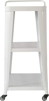 3-Tiered Industrial Metal Kitchen Cart With Swivel Wheels - Omega Lifestyles