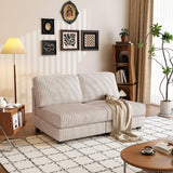 Premium Breathable Corduroy Fabric Double-Seater Sofa - Omega Lifestyles