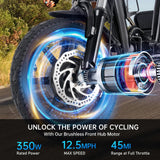 Adult Folding Electric 350W Motor 2-Seat Carbon Steel Trike - Omega Lifestyles