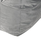 Velvet Foam Filled Cozy Bean Bag Chair With Armrests - Omega Lifestyles