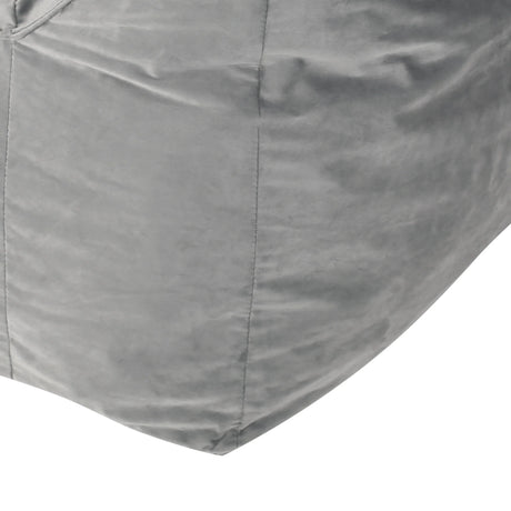 Velvet Foam Filled Cozy Bean Bag Chair With Armrests - Omega Lifestyles