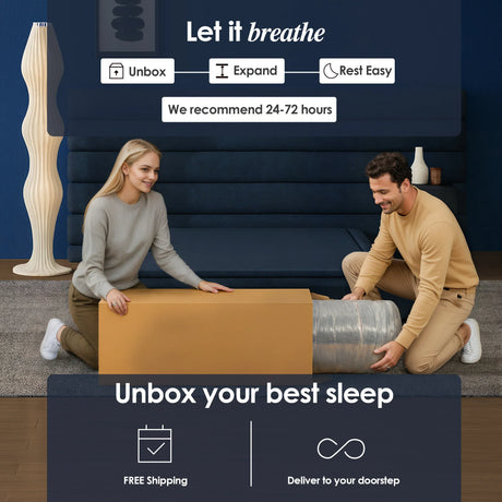 Medium 10-Inch Cooling Gel Hybrid Foam Queen Mattress - Omega Lifestyles