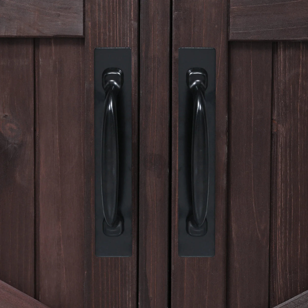 Outdoor Kitchen Island Solid Fir Wood Raised Shelf Cart - Omega Lifestyles