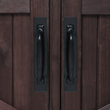 Outdoor Kitchen Island Solid Fir Wood Raised Shelf Cart - Omega Lifestyles