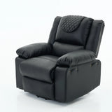 Medium-Firm Remote-Controlled Heating Massage Recliner PU Leather - Omega Lifestyles