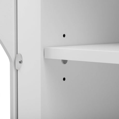 Modern Minimalist White MDF TV Stand With Storage - Sleep Galleria