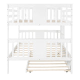 Full Over Full Solid Wood Bunk Bed With Trundle - Omega Lifestyles