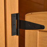 Kids Outdoor Wooden Playhouse With Door Windows Mailbox Bench - Omega Lifestyles