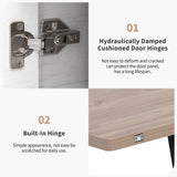 Modern Walnut White Lift Top Coffee Table With Drawers - Sleep Galleria