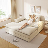 Modern Oversized Chenille Lounge Chair With Wide Armrests - Omega Lifestyles