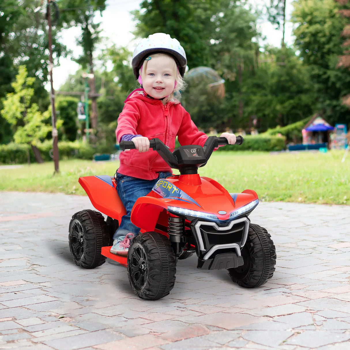 Kids Rechargeable 6V 4-Wheeler Ride On ATV - Omega Lifestyles