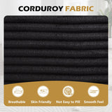 Oversized Corduroy Fabric Twin Sleeper Chaise Lounge Chair - Omega Lifestyles