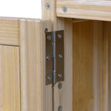 Farmhouse Solid Fir Wood Outdoor Kitchen Island Cart - Omega Lifestyles