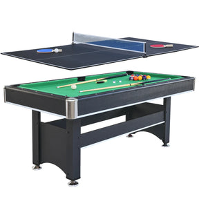 Engineered Wood Pool Table With Table Tennis Top - Omega Lifestyles