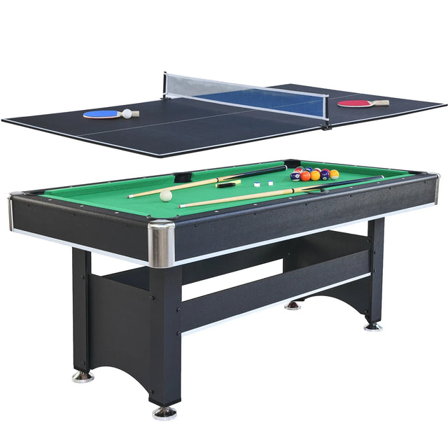 Engineered Wood Pool Table With Table Tennis Top - Omega Lifestyles
