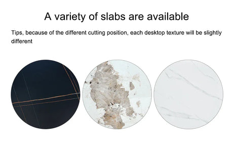 42-Inch Round Sintered Stone Dining Table With Chairs - Omega Lifestyles