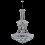 32-Inch French Empire Crystal Chandelier With 27 LED Lights - Omega Lifestyles