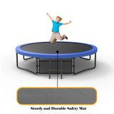 12-Foot Pumpkin Style Kids Trampoline With Safety Net - Omega Lifestyles