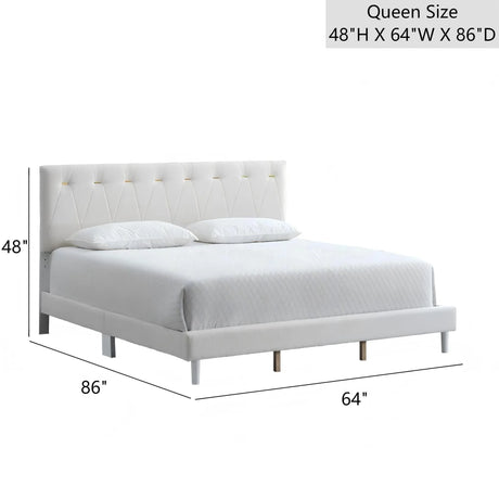 Queen Soft Teddy Bear Polyester Platform Bed Frame - Omega Lifestyles