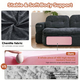 Modern Convertible Linen Foam-Filled Sleeper Sofa Bed With Pillows - Omega Lifestyles